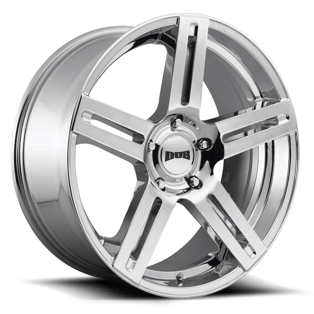 DUB Wheels ROC (S249) Chrome Rim Wheel Size 22x9.5 Performance Plus