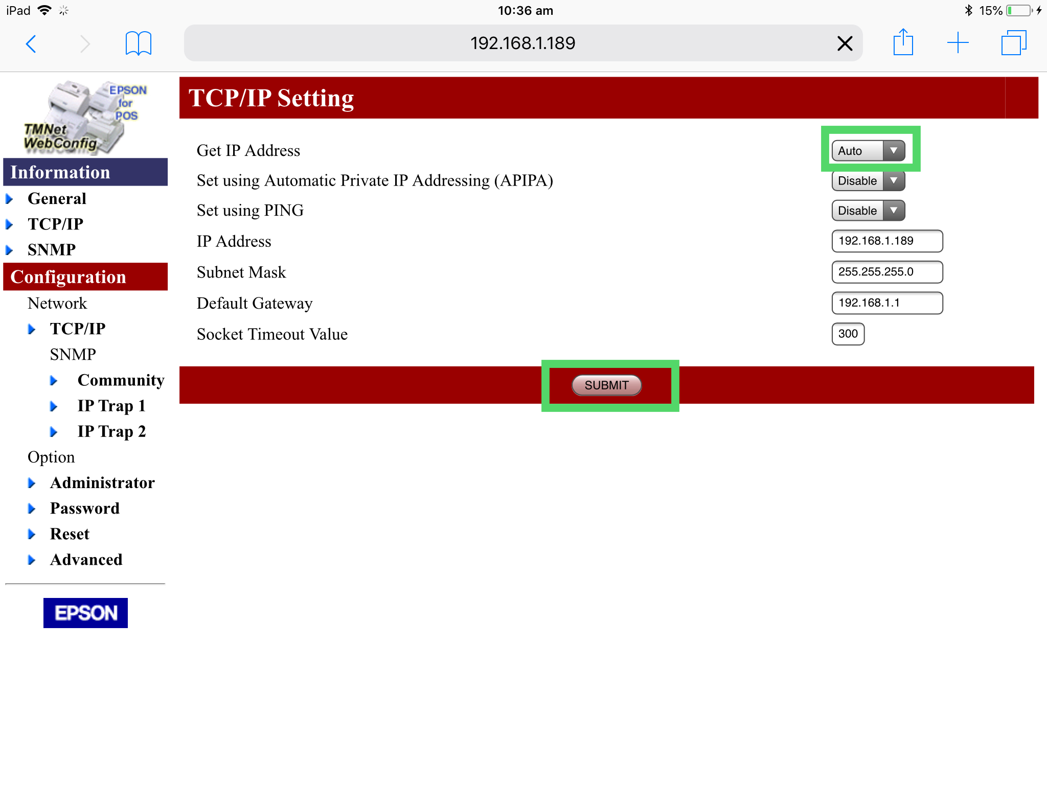 How do I connect my EPSON receipt printer? Ovatu Manager