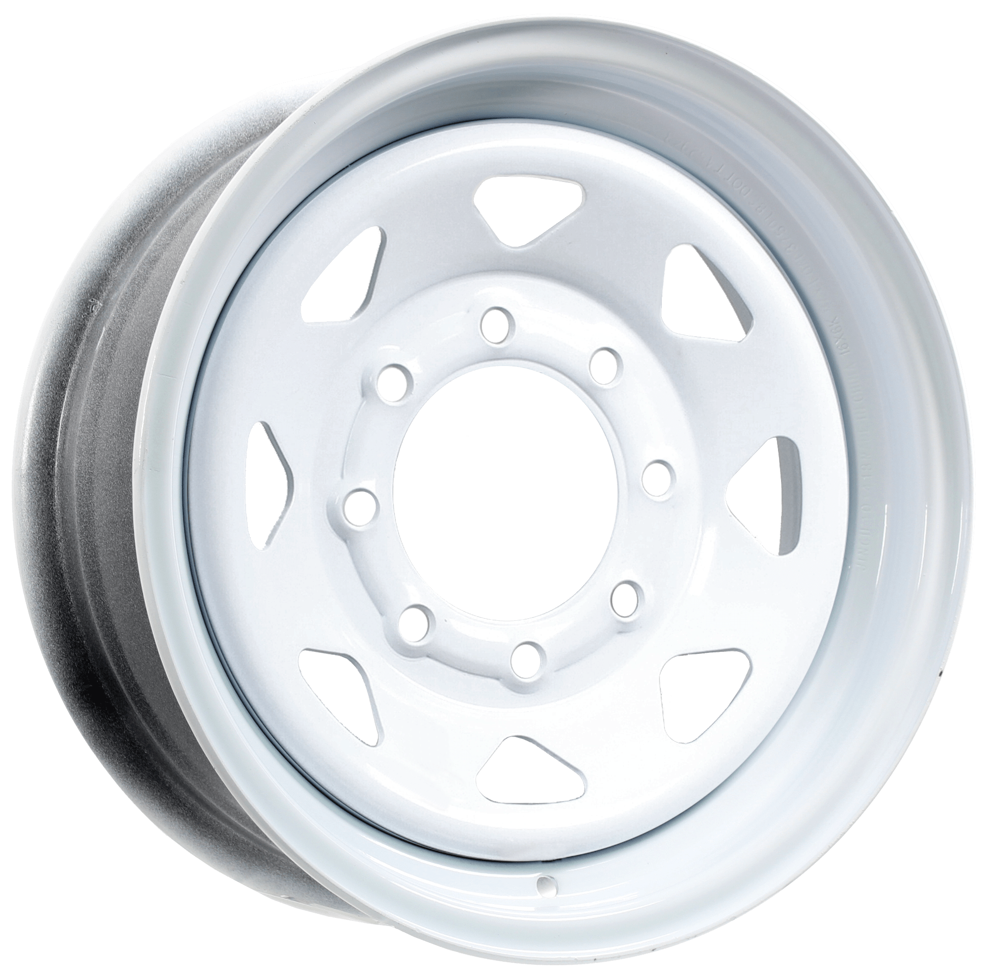 16x6 86.5 White Spoke Steel Trailer Wheel Trailer. Set. Go!