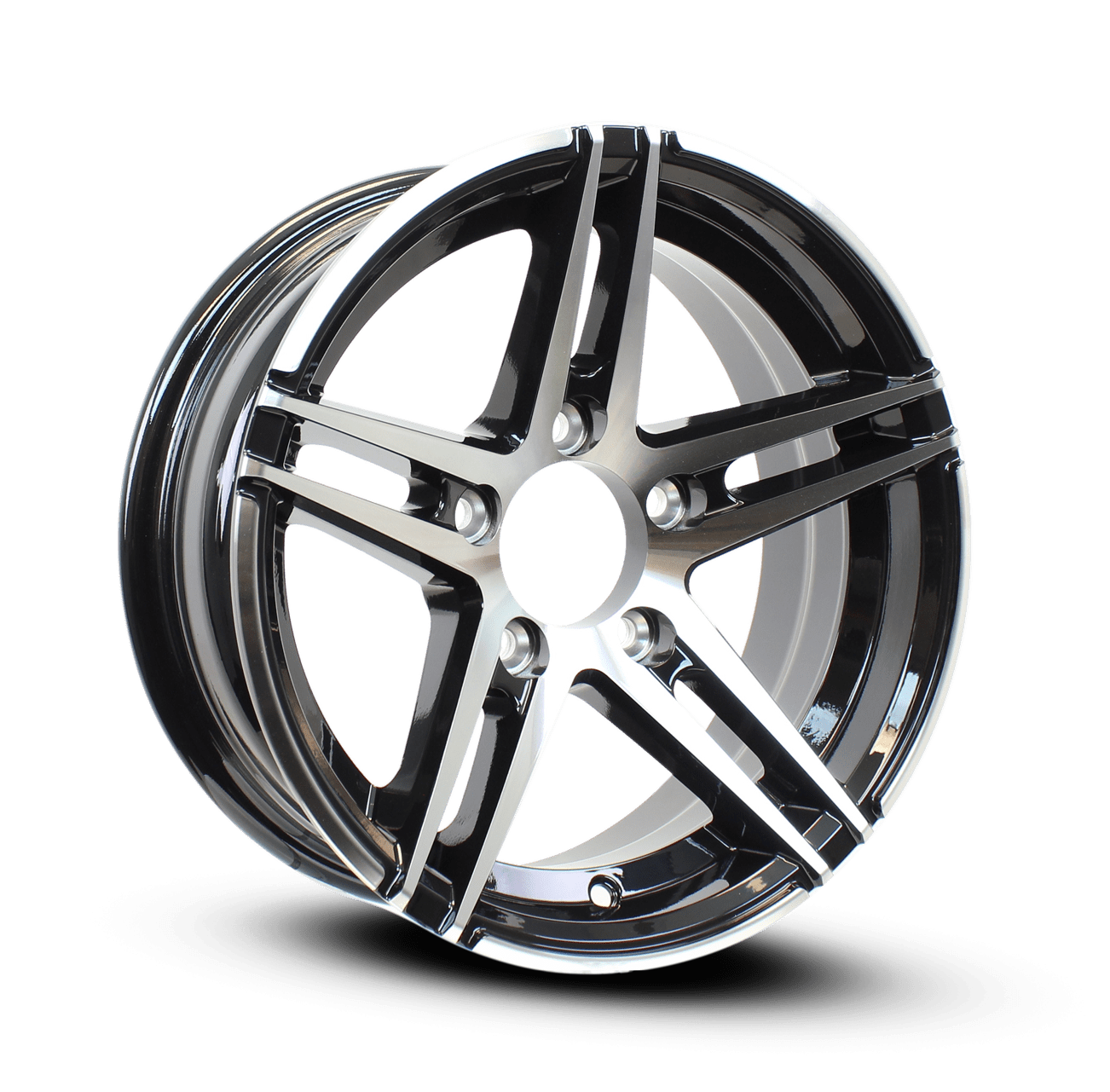 Sidewinder Black/Machine Aluminum Trailer Wheel Go!, 57 OFF