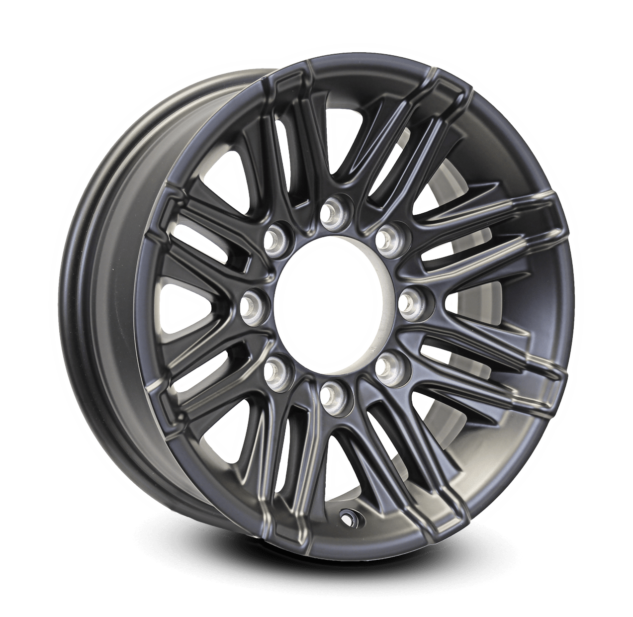 Altitude 16x6 86.5” Matte BlackFull Paint Aluminum Trailer Wheel