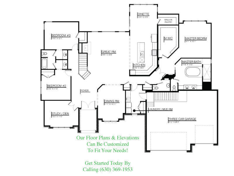 The Grayson Floor Plans DJK Custom Homes