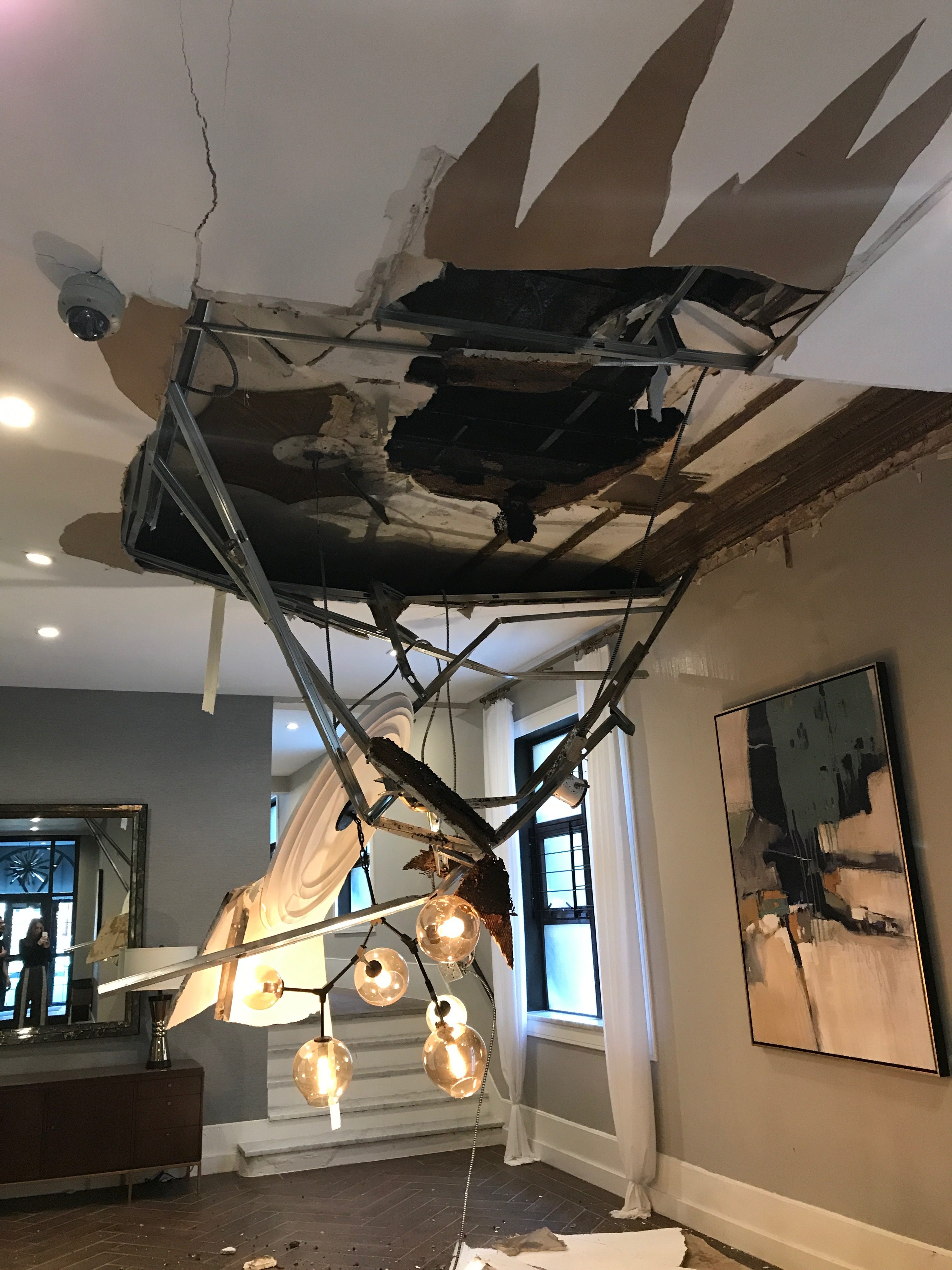 Neglected Pipes Caused the New Year's Day Lobby Ceiling Collapse in
