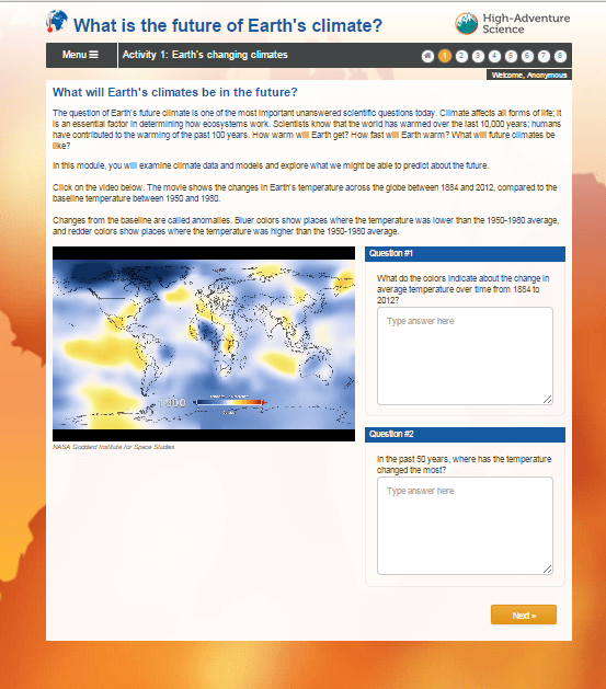 Lesson Earth's Changing Climate BetterLesson