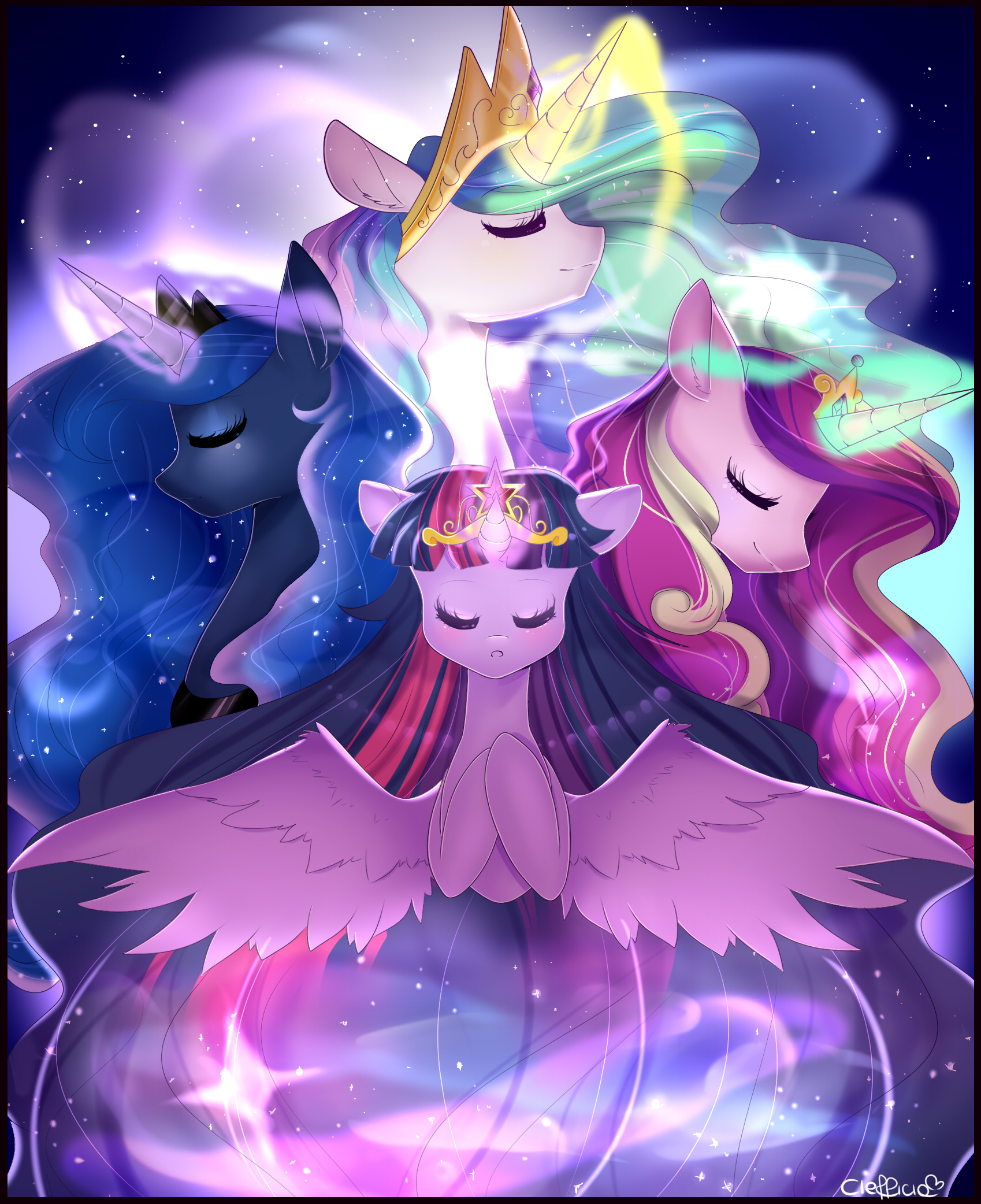 princess cadance, princess celestia, princess luna, princess twilight