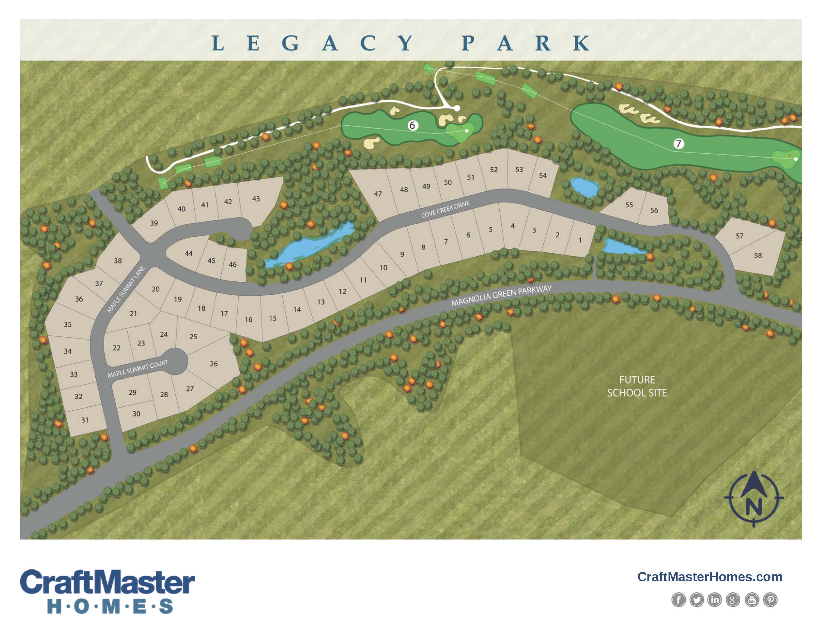 New Homes at Legacy Park in Magnolia Green CraftMaster Homes