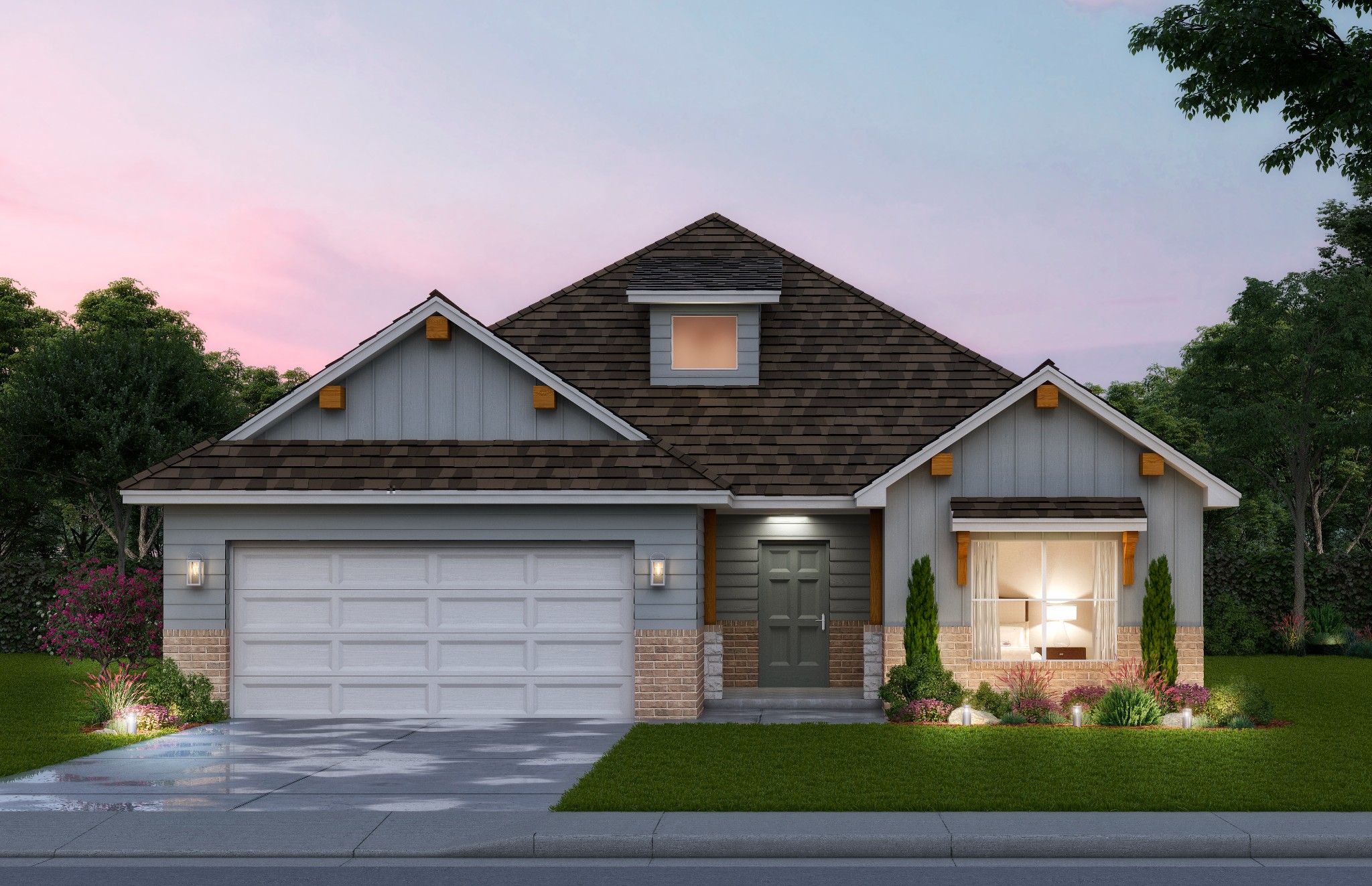 The Redbud Floor Plan OKC Home Builder Authentic Custom Homes