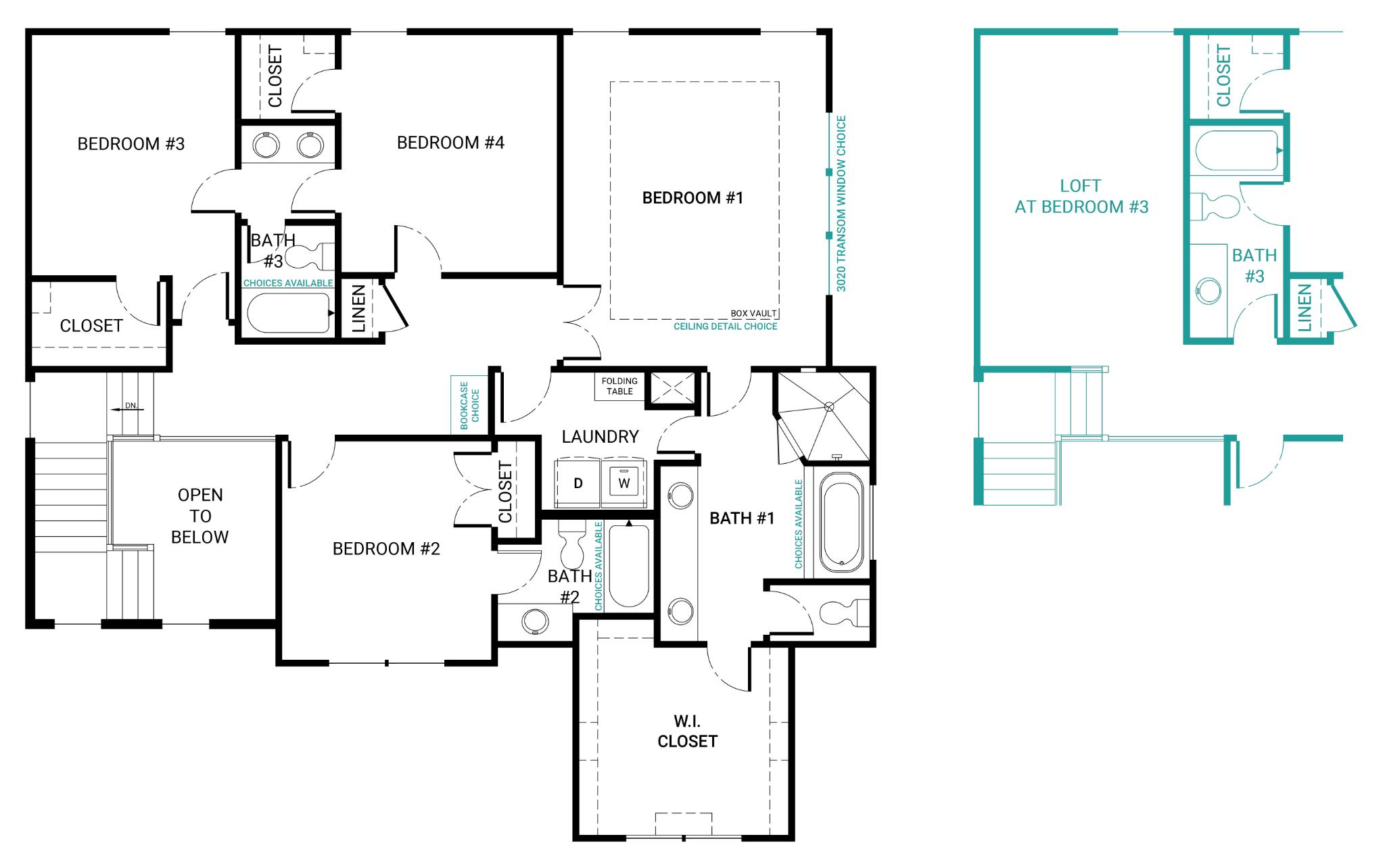 The Charleston Floor Plan Home Builder in KC and IA Summit Homes KC