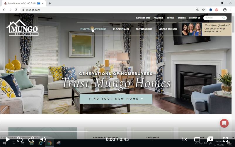Interactive Features of Mungo Homes