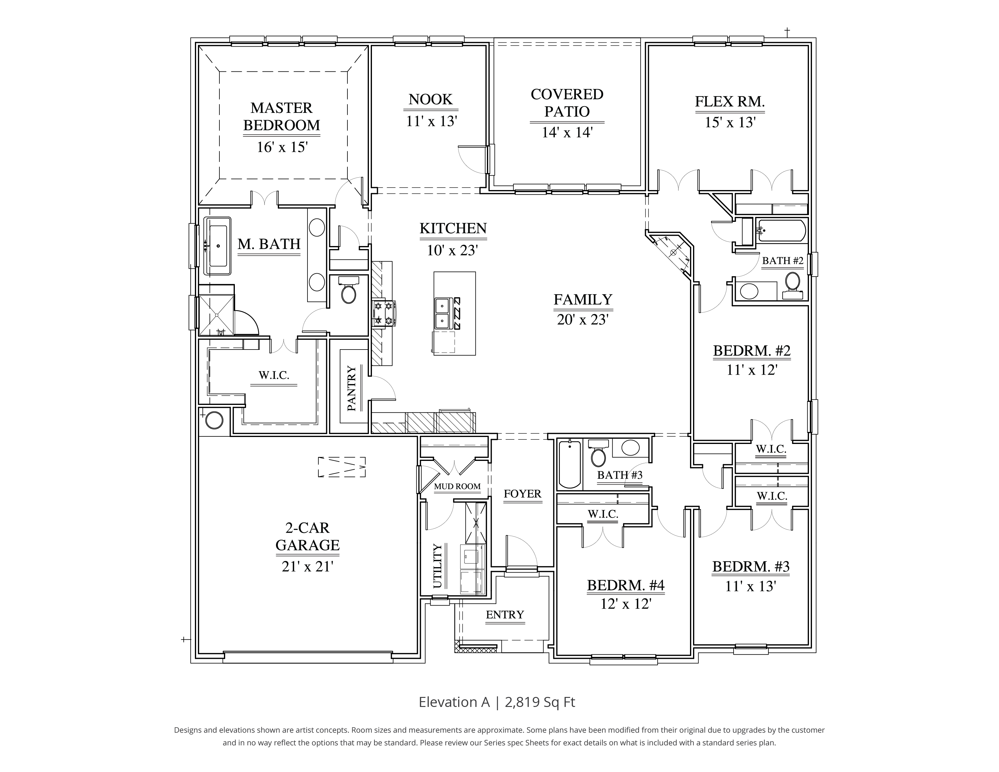 Palisades Floor Plan in DFW Our Country Homes