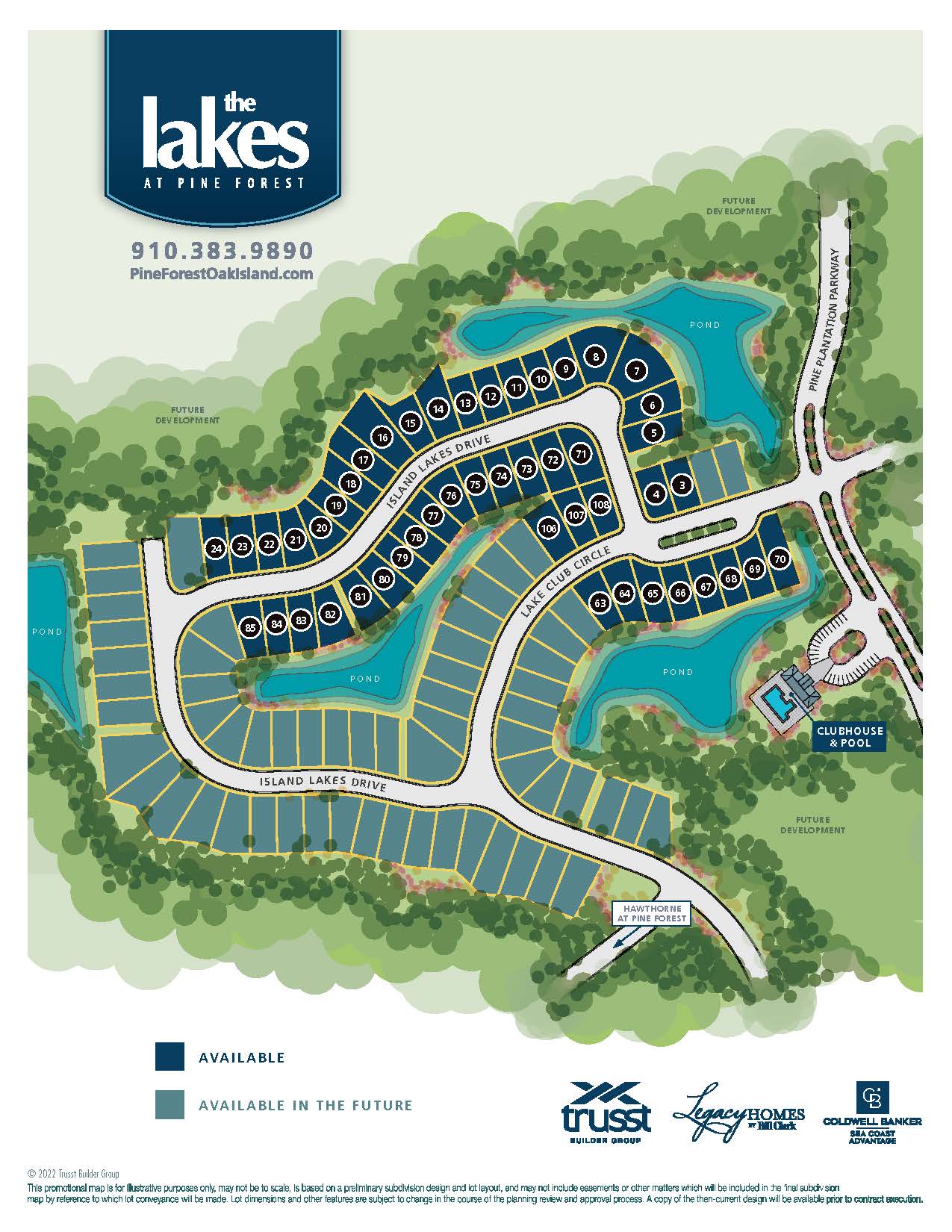 Pine Forest New Home Community in Oak Island NC