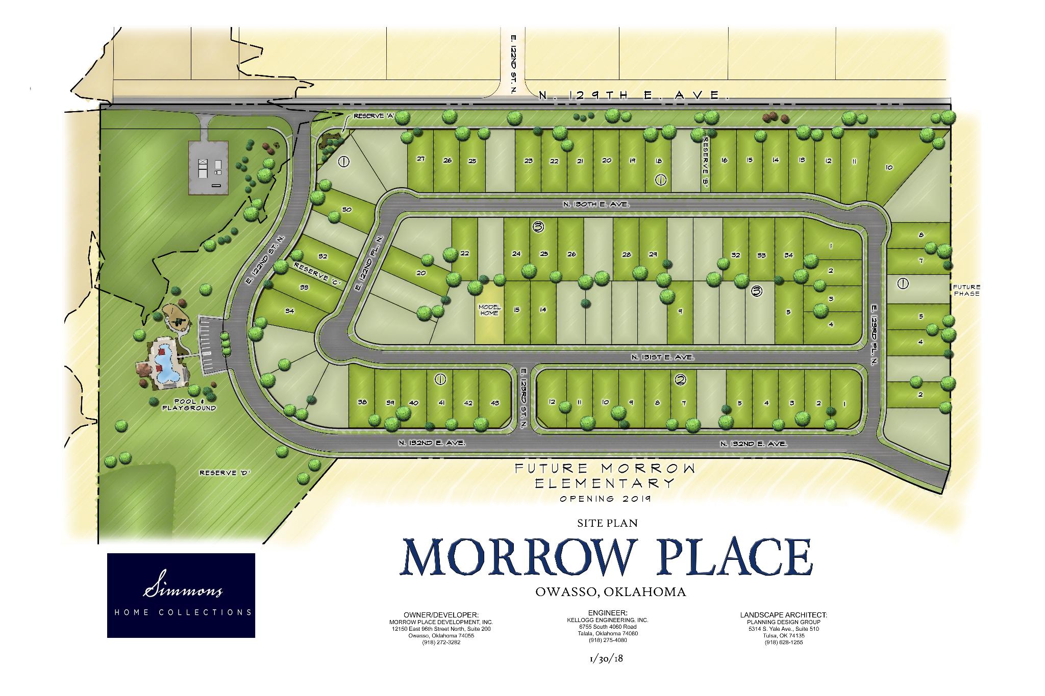 Morrow Place Owasso New Homes Built By Simmons Homes