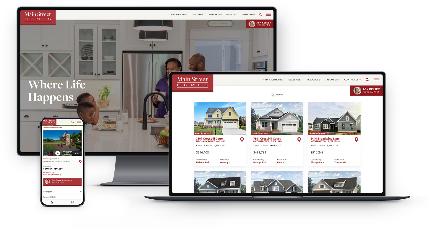 Main Street Homes Builder Designs