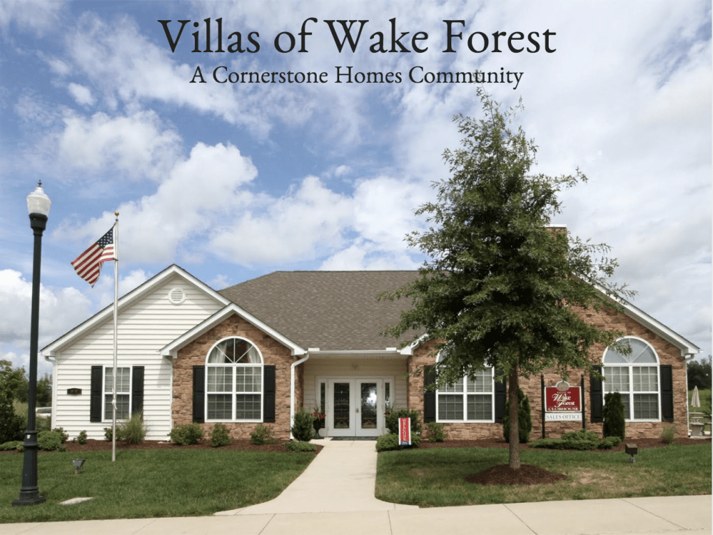 Villas of Wake Forest, A Completed Cornerstone Homes Community, wins