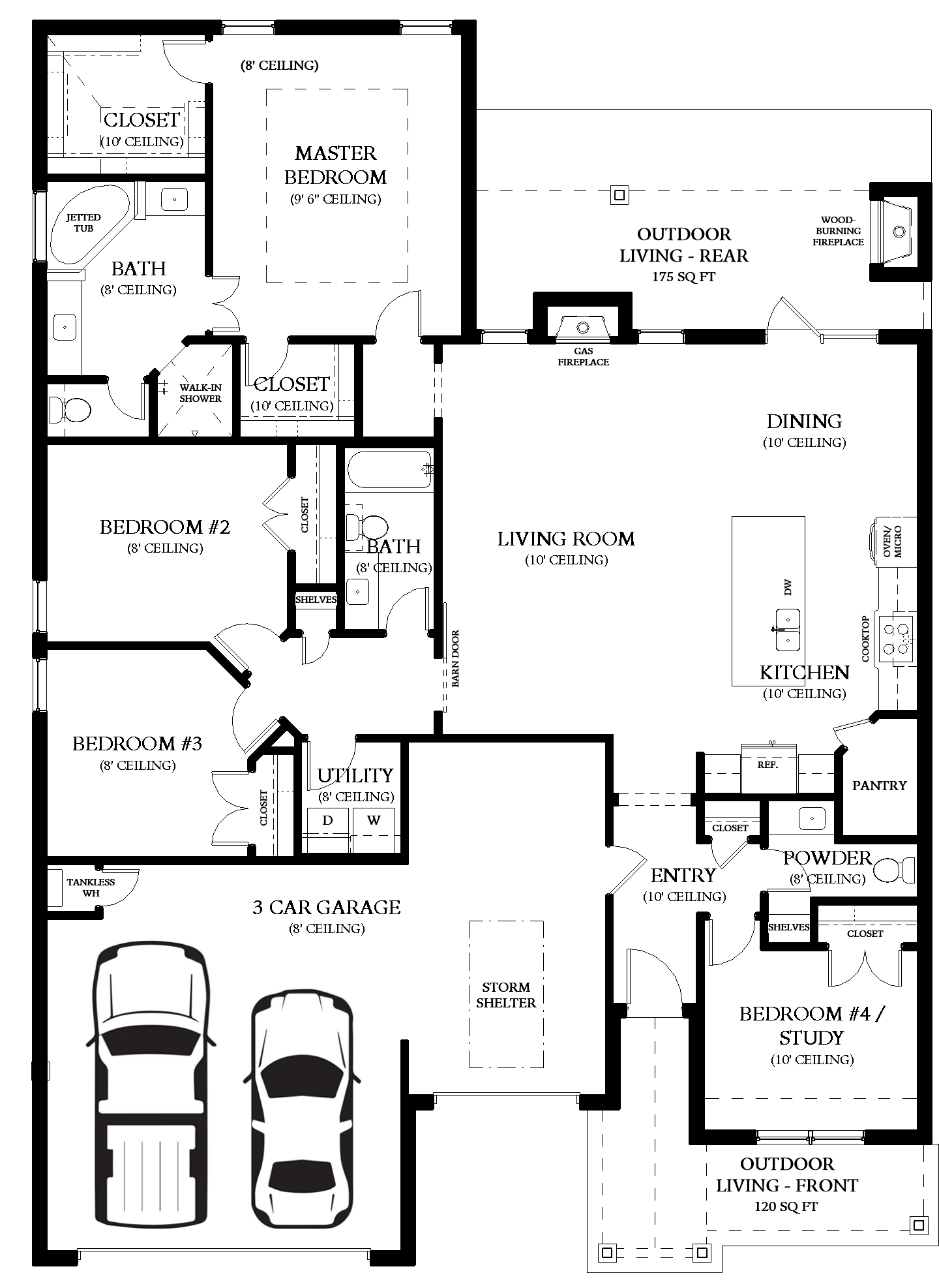 The Shiloh Half Bath Floor Plan Homes by Taber