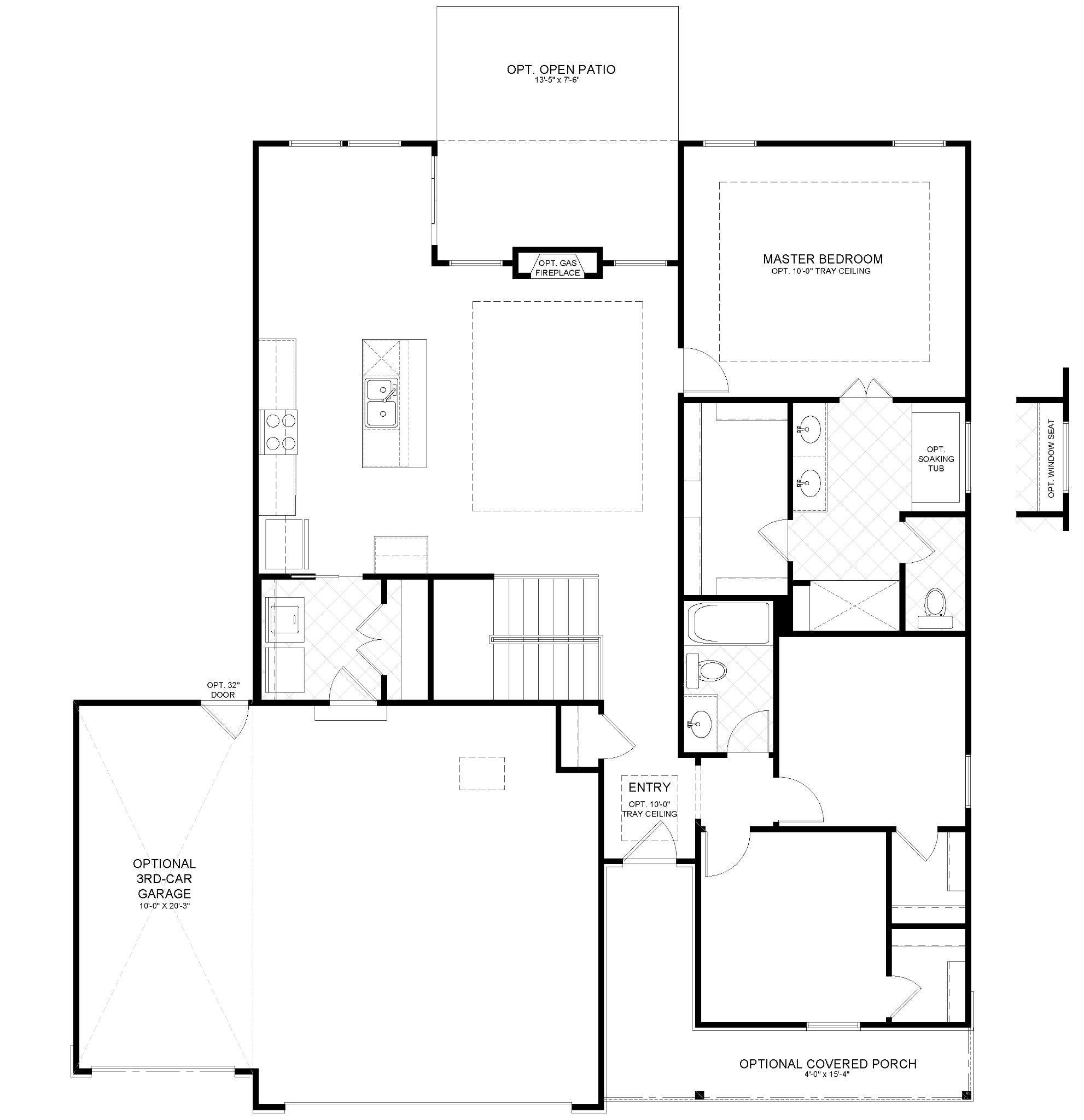 The Oxford Floor Plan OKC Home Builder Authentic Custom Homes