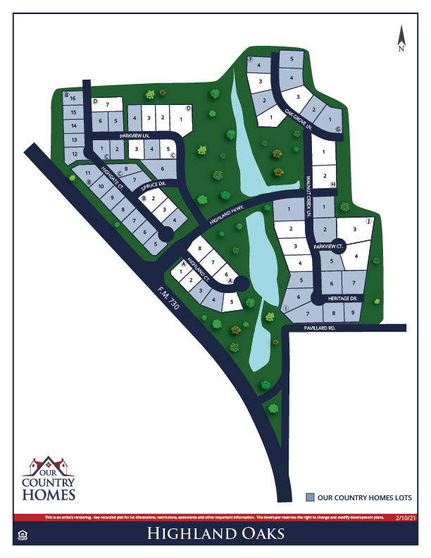 Highland Oaks Boyd New Homes Our Country Homes