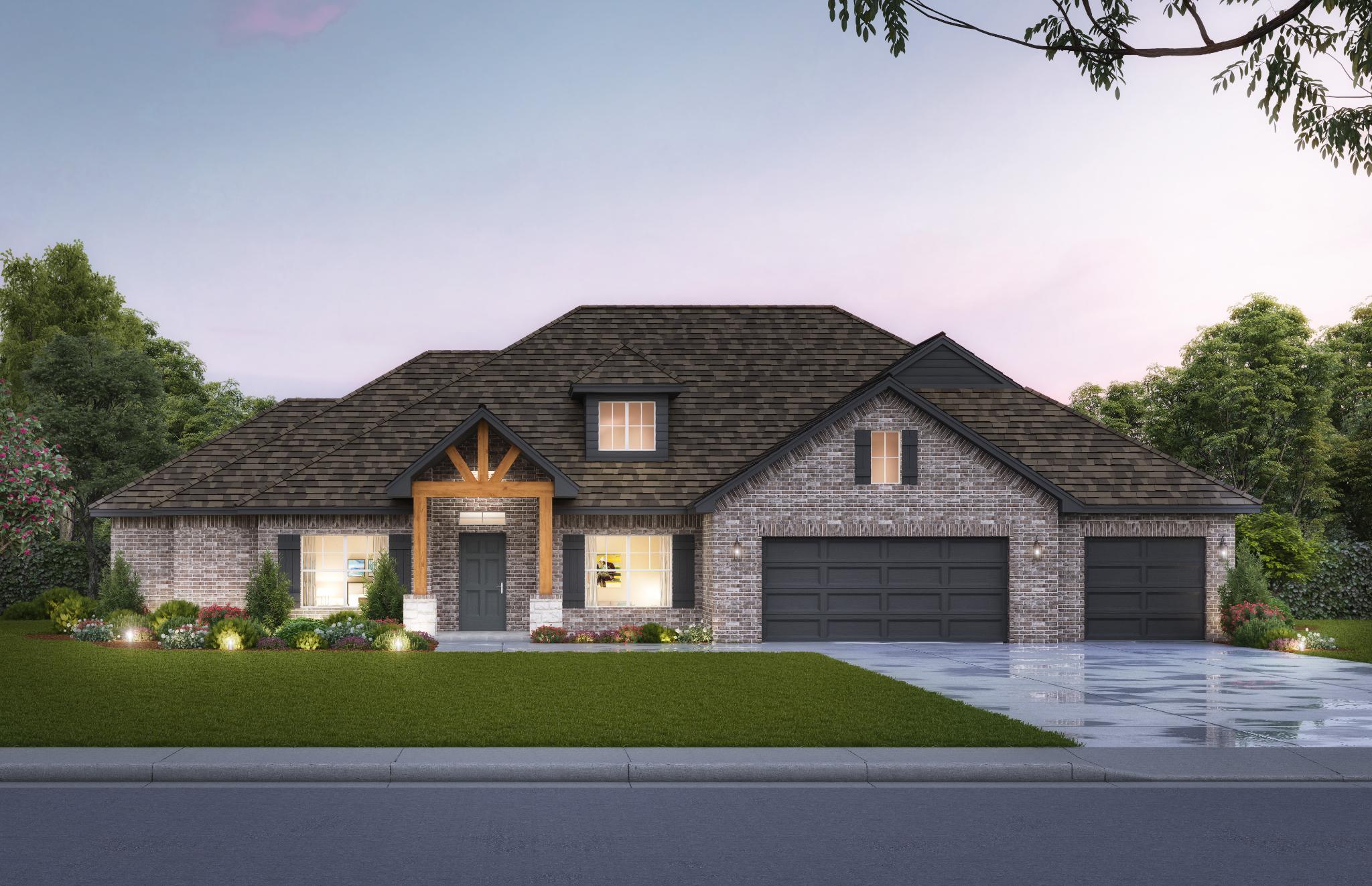 The Hawthorn Floor Plan OKC Home Builder Authentic Custom Homes