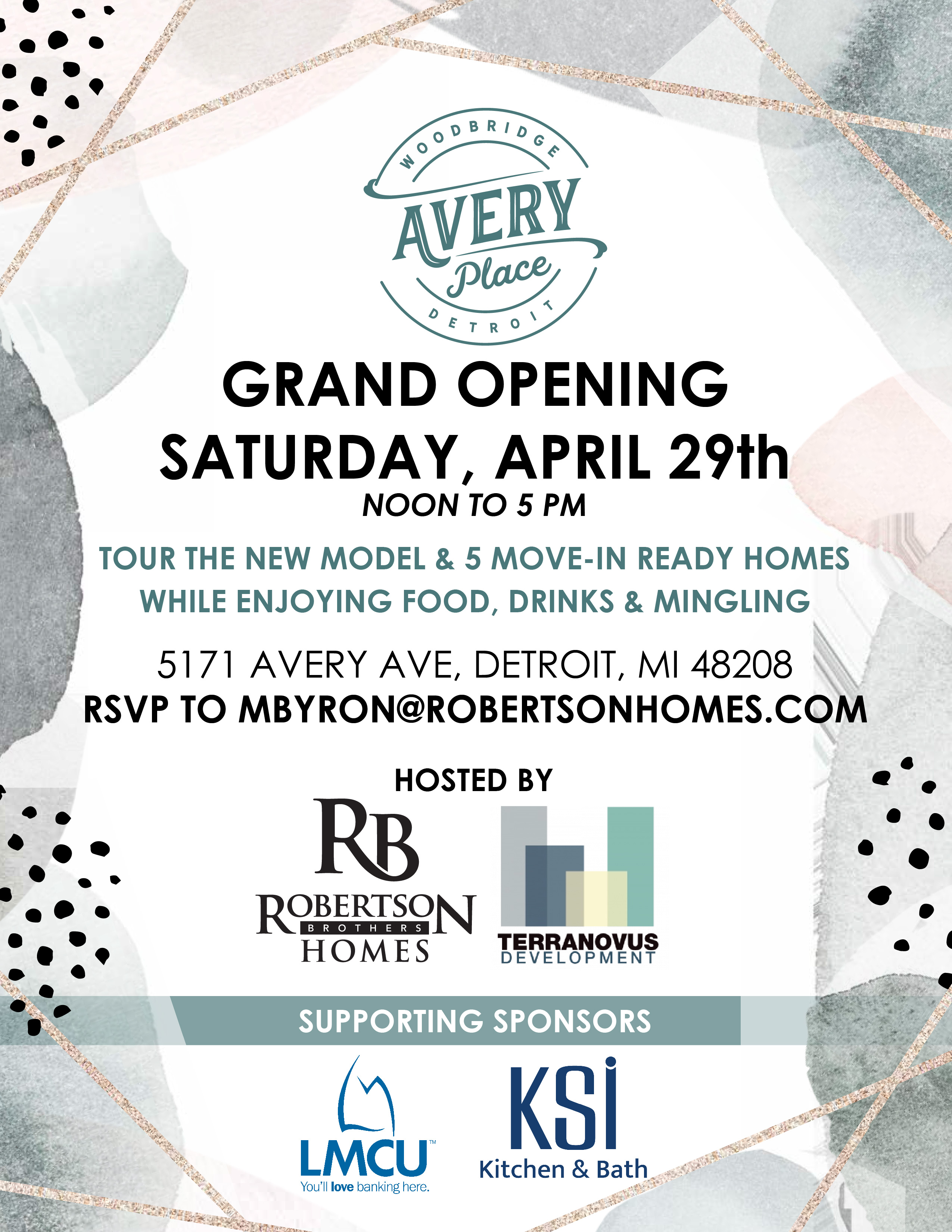 Avery Place Grand Opening April 29th Robertson Homes