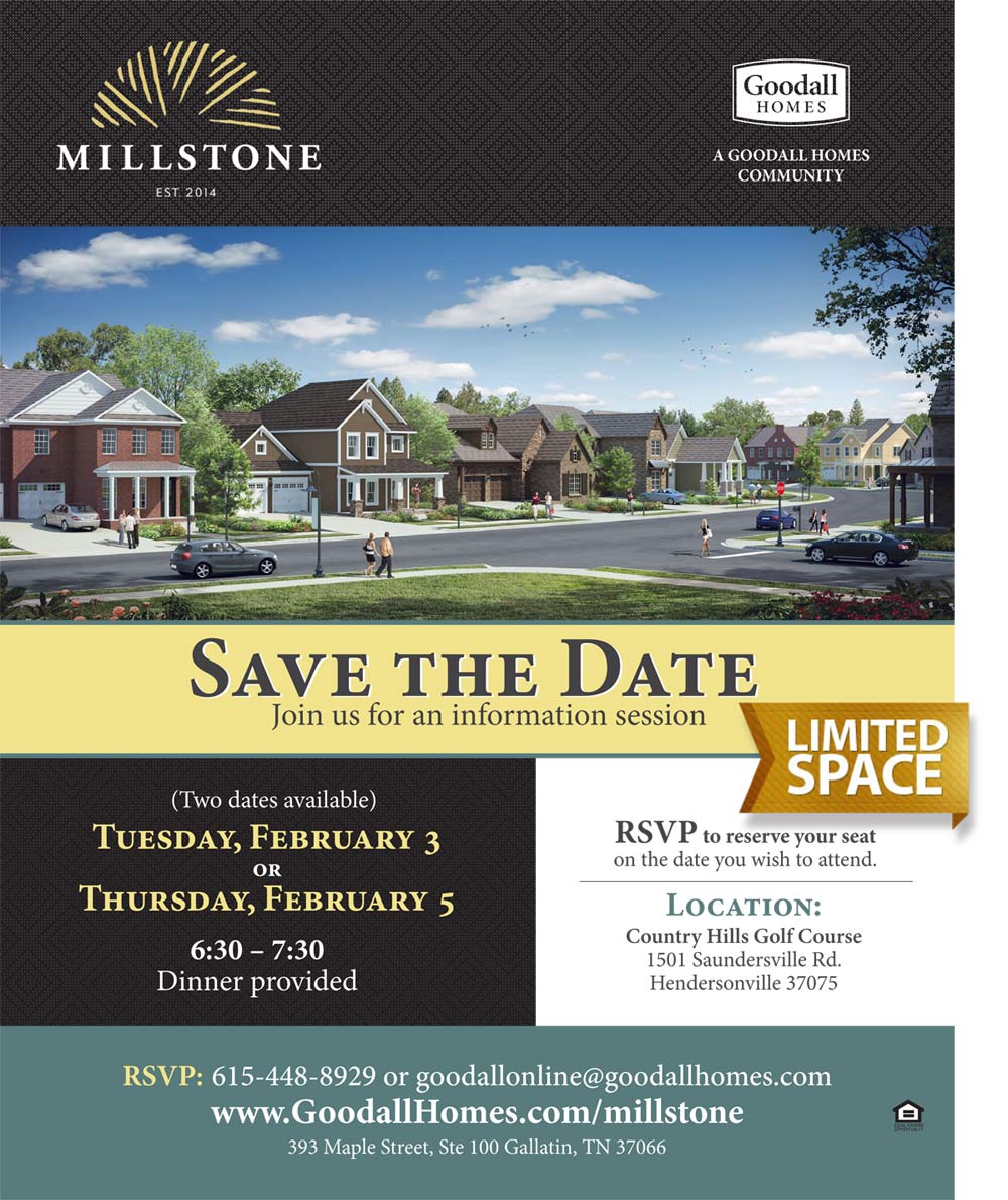 Goodall Homes to Host Preview Event for Millstone Goodall Homes