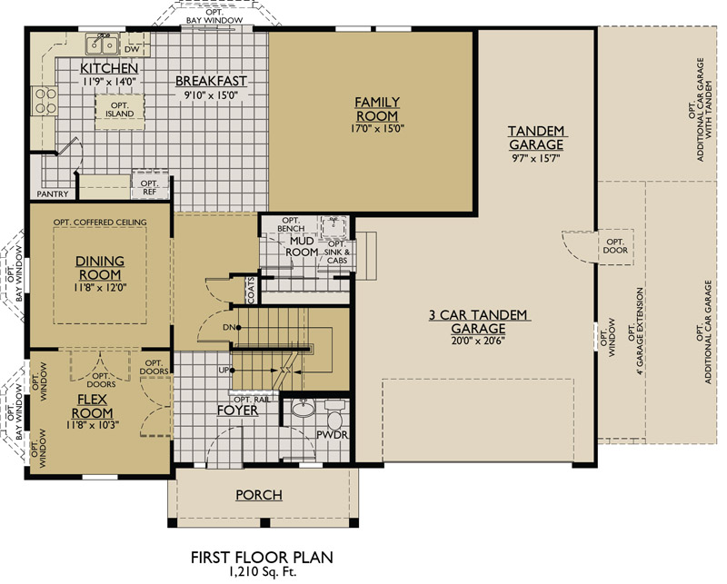 Sheridan II New Home Floor Plan William Ryan Homes
