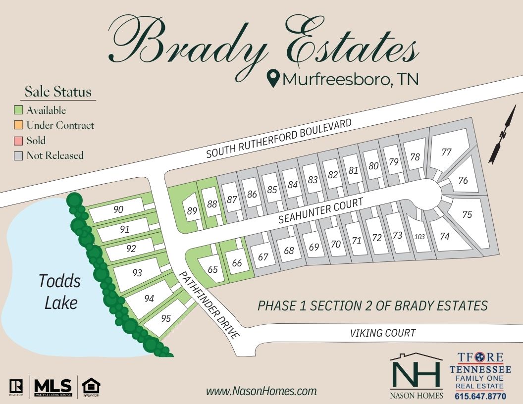 Brady Estates Floor Plans Nason Homes