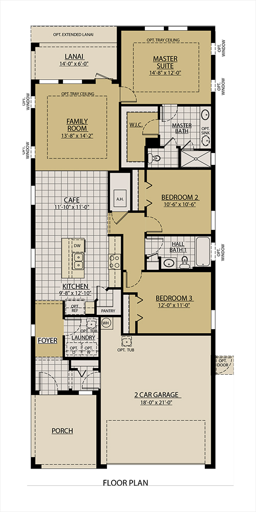 The Flora Floor Plan William Ryan Homes Tampa
