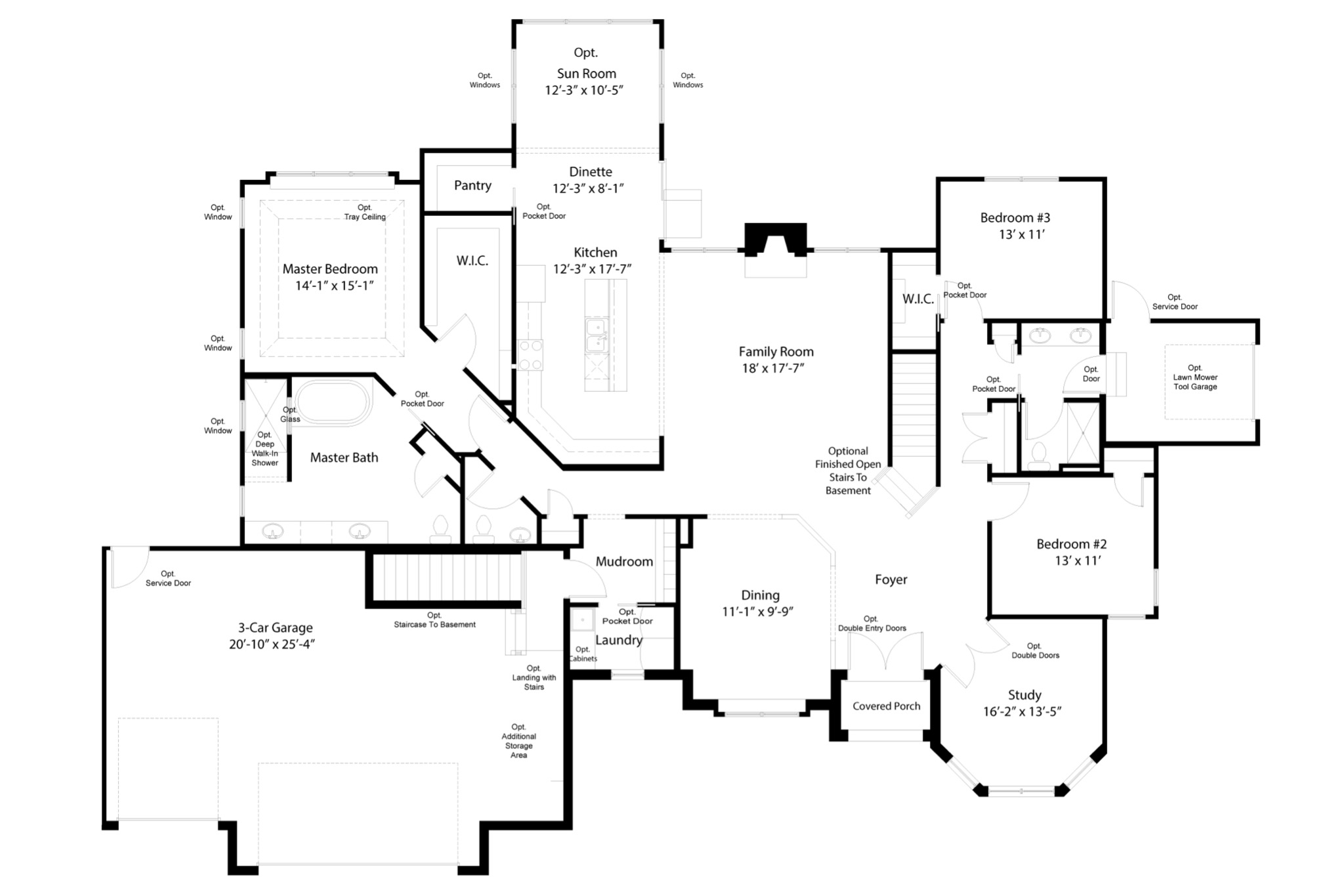 The Bailey I Floor Plans DJK Custom Homes
