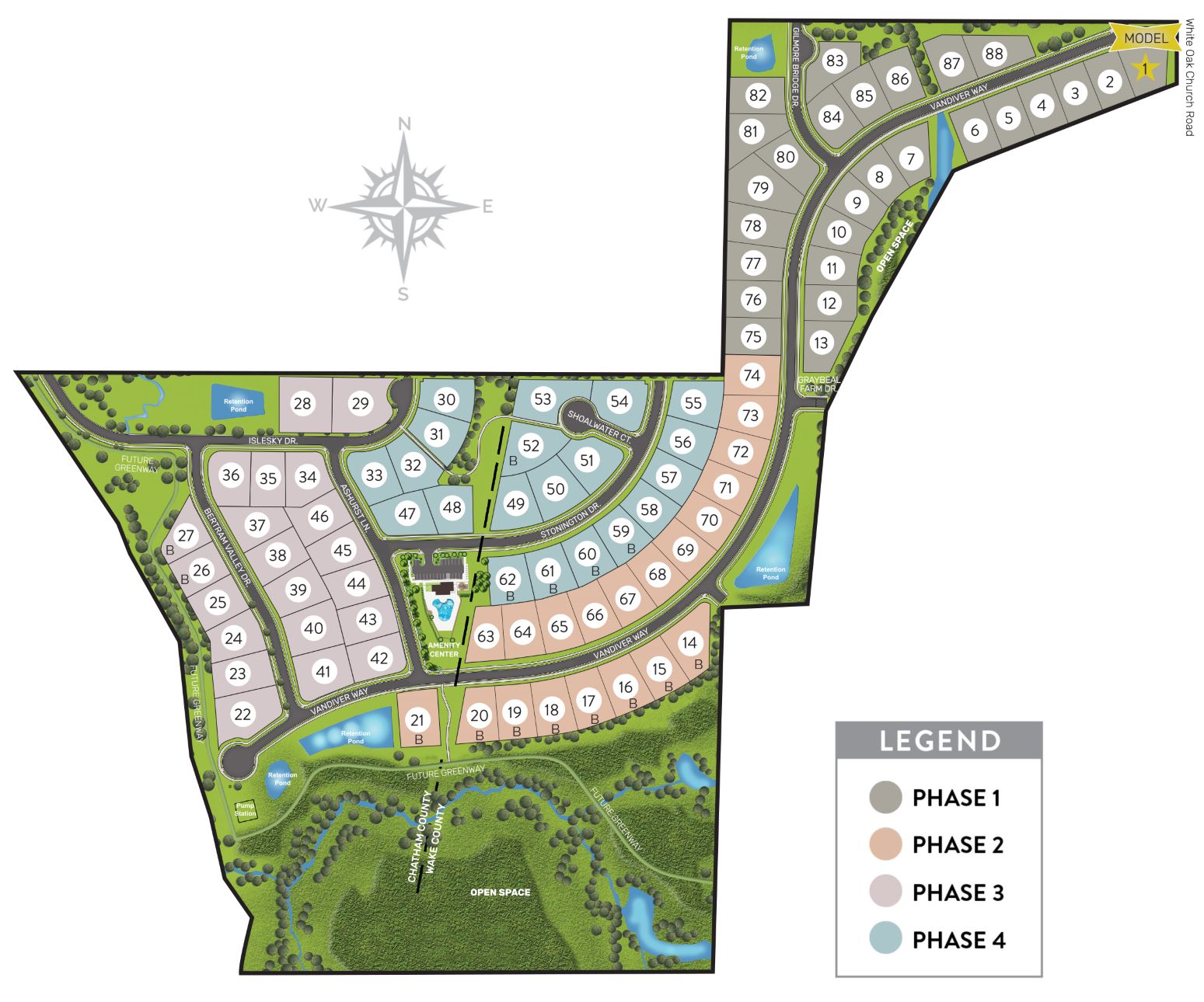 Providence at Yates Pond New Homes Cary NC Baker Residential