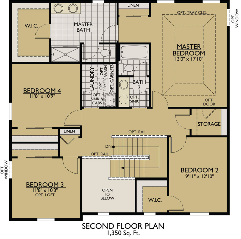 Sheridan II New Home Floor Plan William Ryan Homes