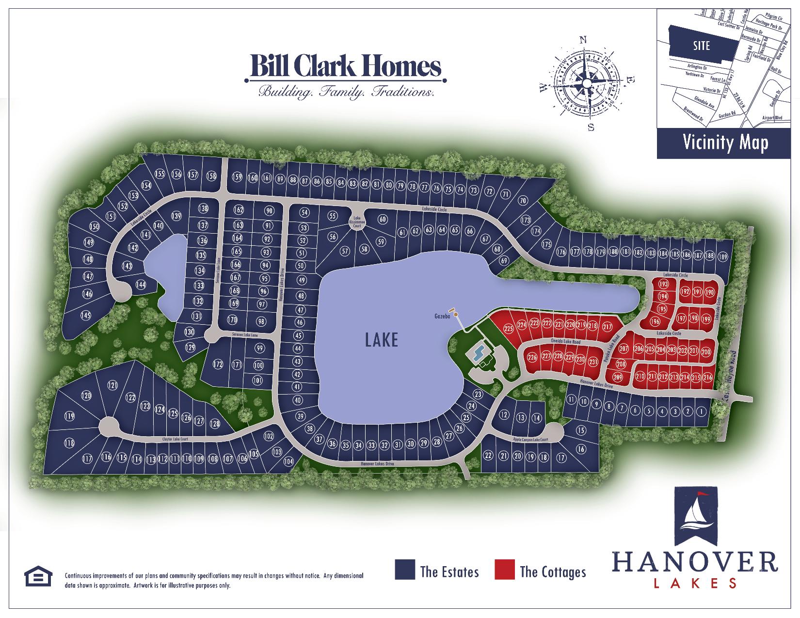 Hanover Lakes Wilmington New Home Community Bill Clark Homes
