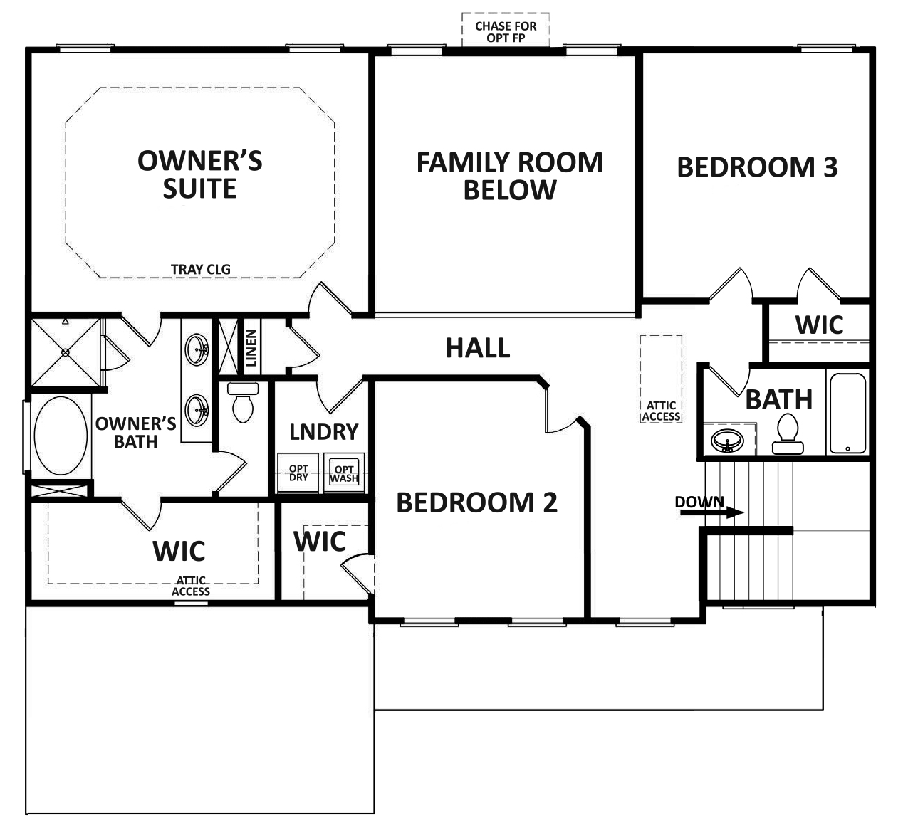 The Hayden Front Entry Floor Plan Reliant Homes