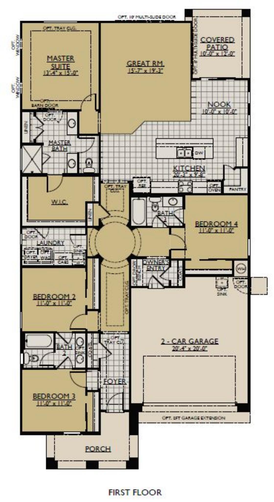 Jimson New Home Floor Plan William Ryan Homes