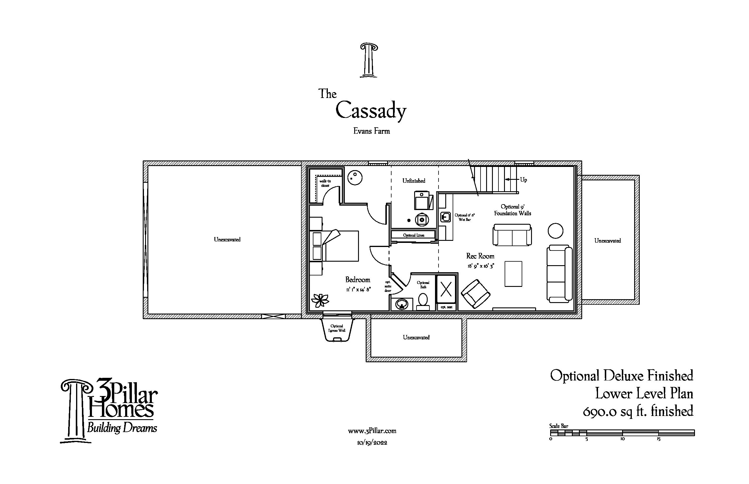 The Cassady Floor Plan 3 Pillar Homes