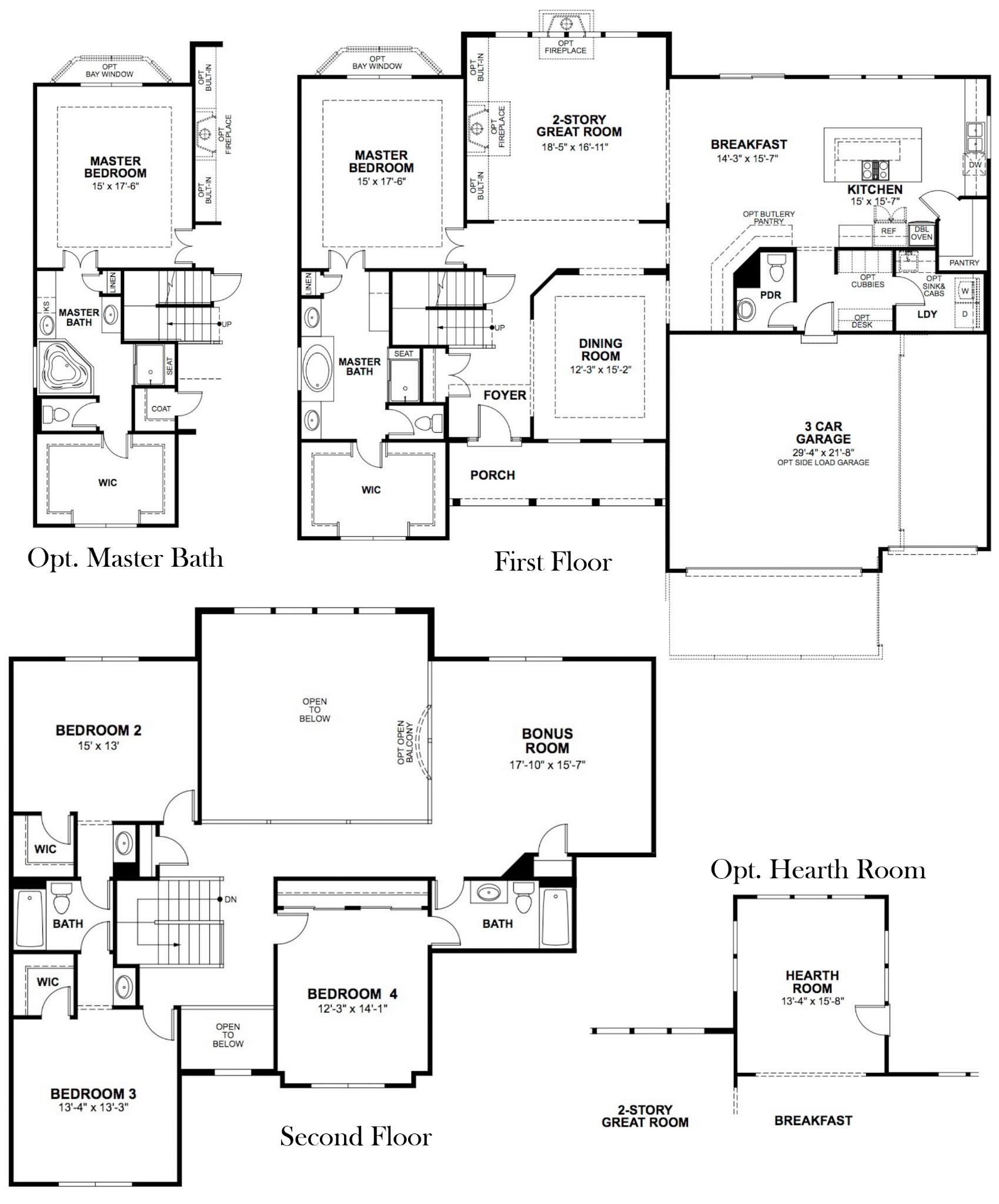 The Hemingway Floor Plan Flower & Fendler Homes