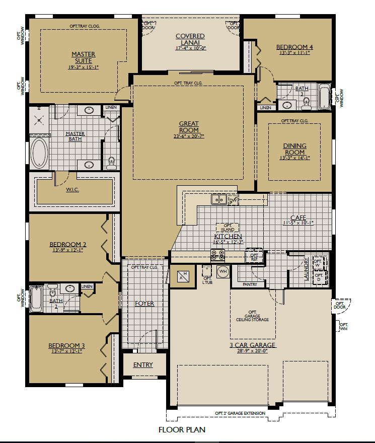 Sweet Bay New Home Floor Plan William Ryan Homes