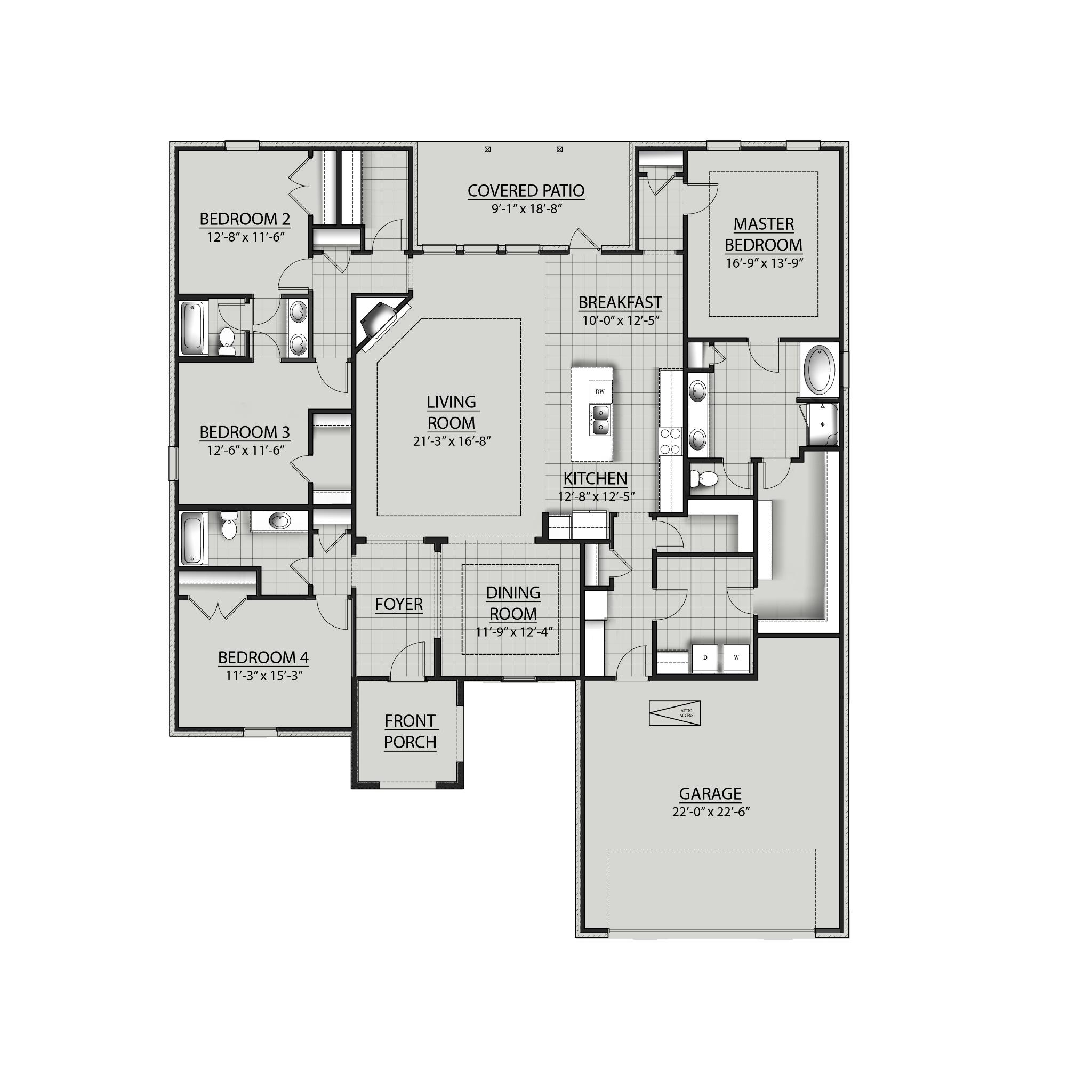 The Arthur III A Open Floor Plan DSLD Homes DSLD Homes