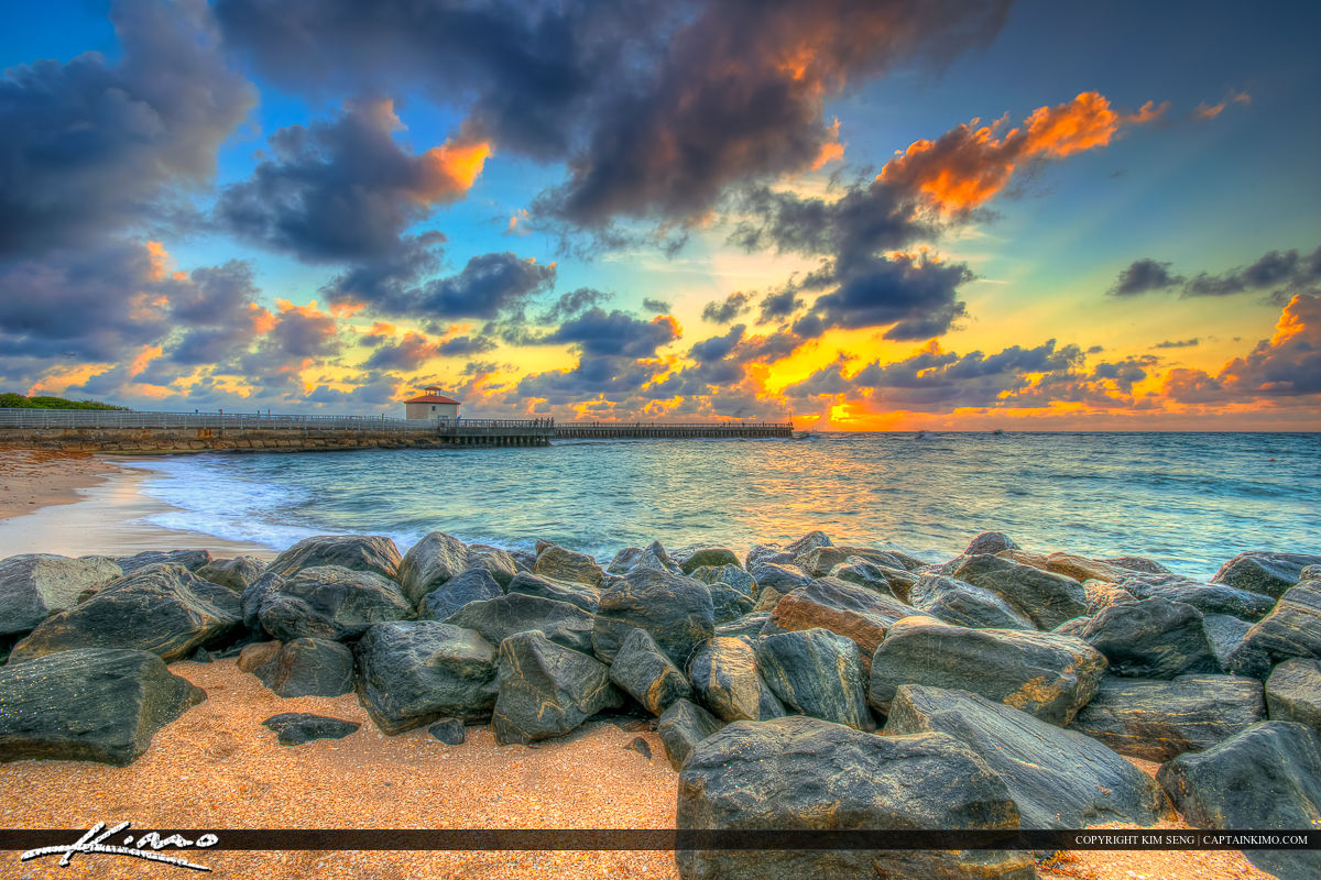 Boynton Beach Inlet Sunrise by the Rocks