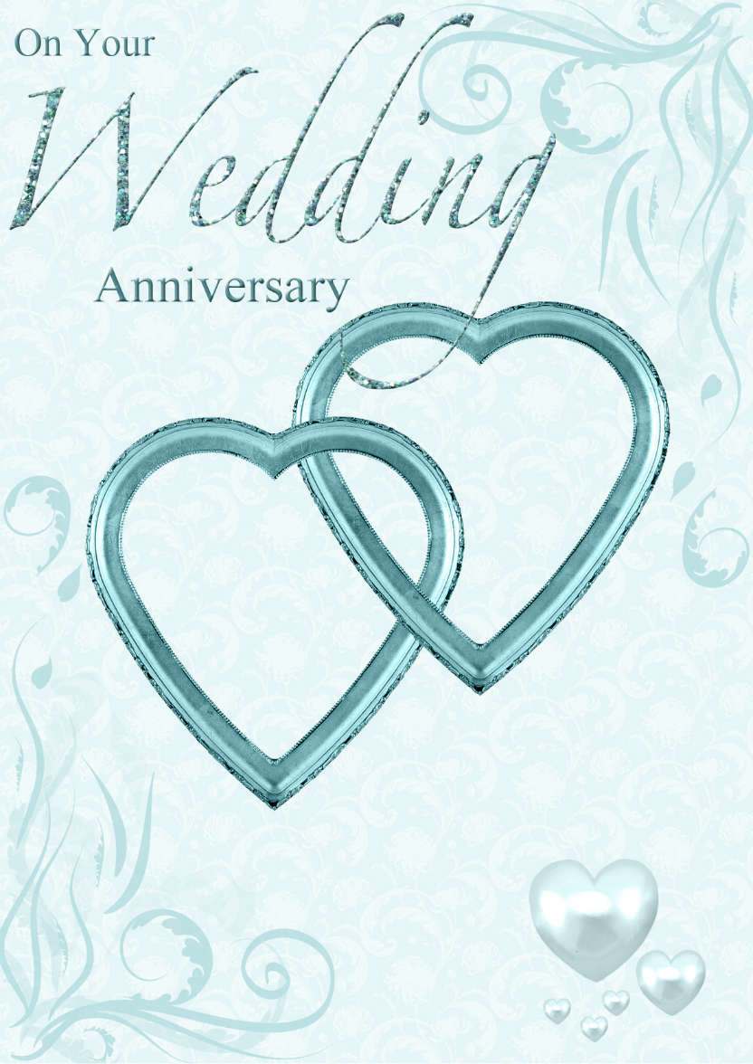 Wedding Anniversary Hearts Entwined Card in Card Creator Gallery