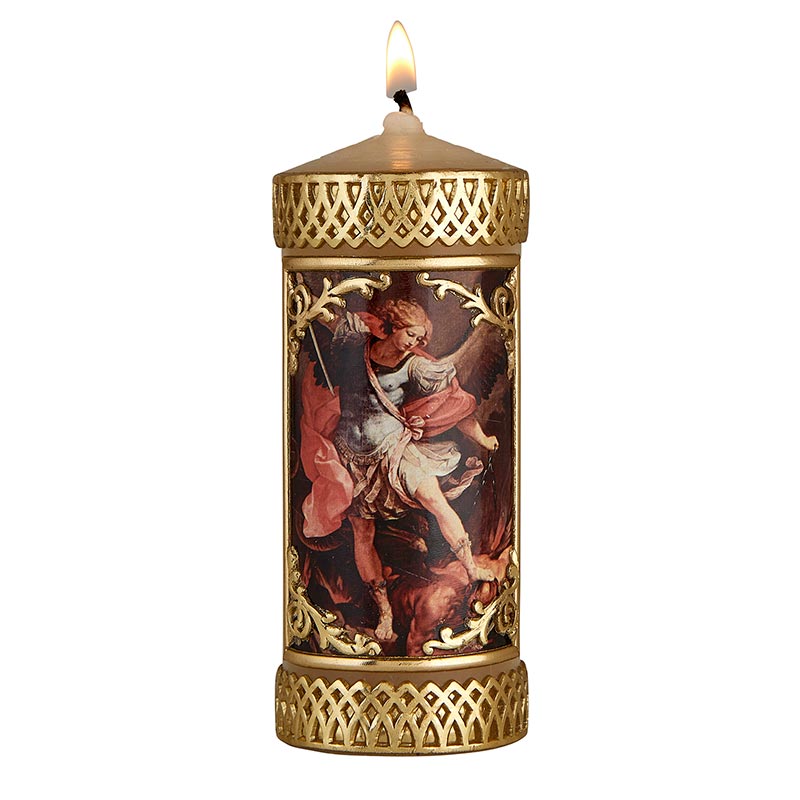 St Michael Devotional Candle, Church Supplies Autom