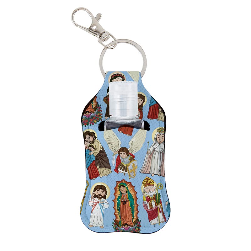 Mini Saints Hand Sanitizer Key Chain 6/pk , Gifts Autom