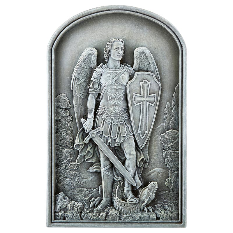 Saint Michael Garden Plaque, Statues, Plaques & Stands Autom
