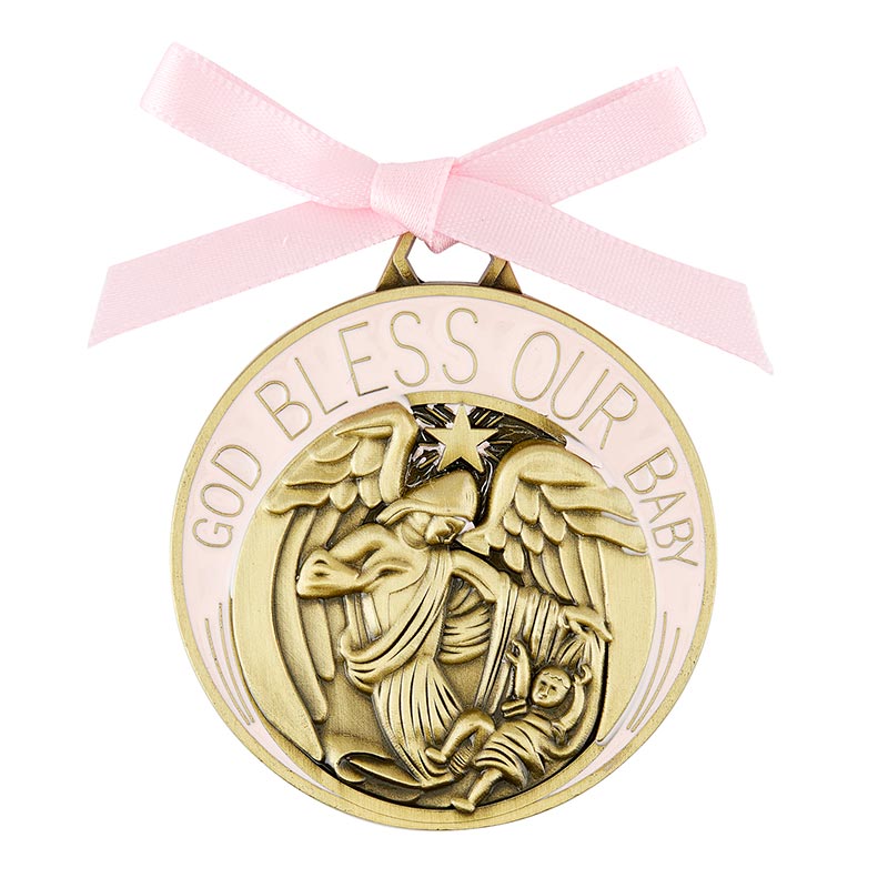 Pink Creed Baby Collection Crib Medal