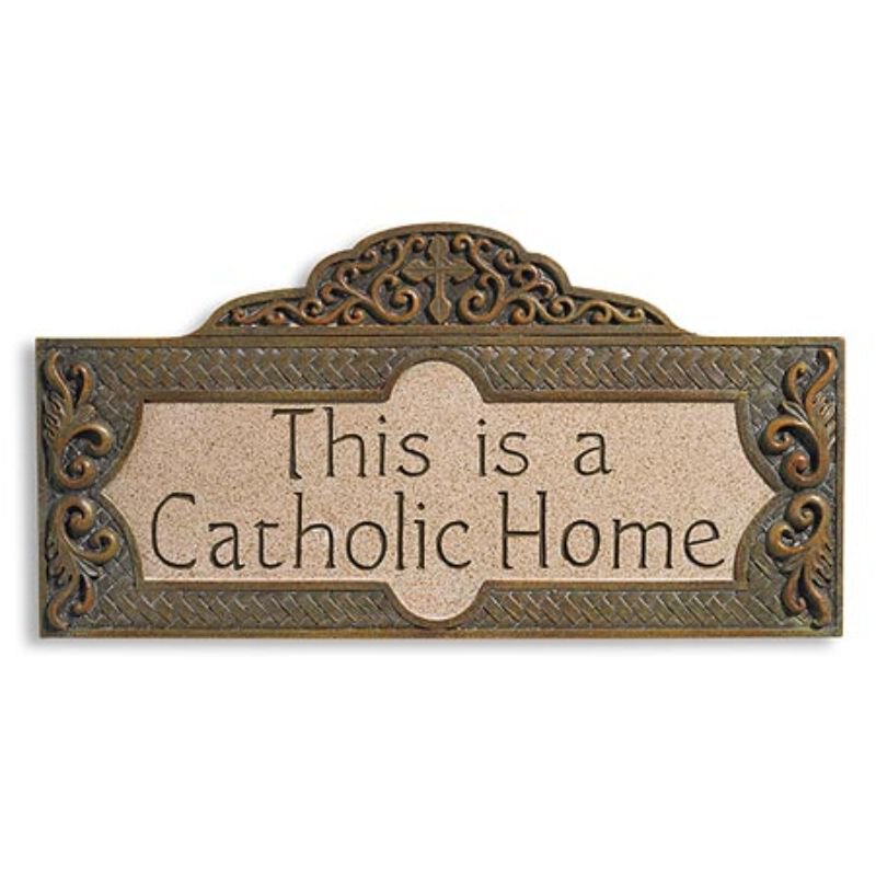 This is a Catholic Home Wall Plaque, Devotional Items Autom