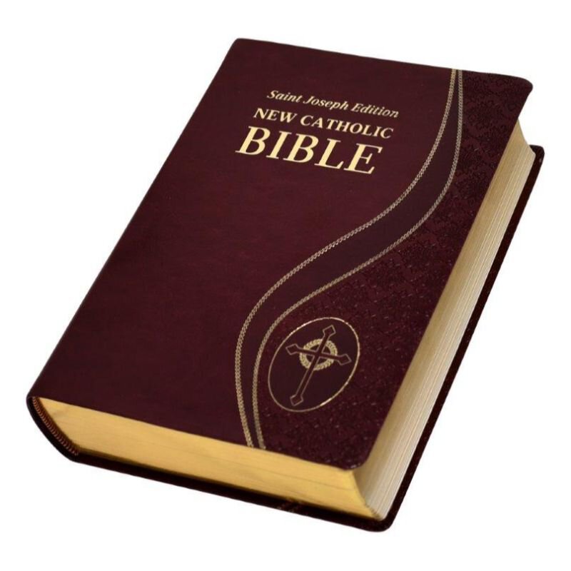 The New Catholic Bible Giant Type Edition DuraLux Burgundy