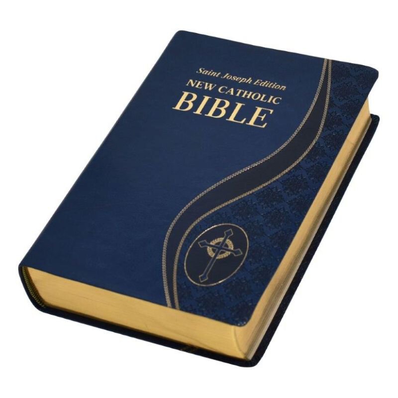 The New Catholic Bible Giant Type Edition DuraLux Dark Blue