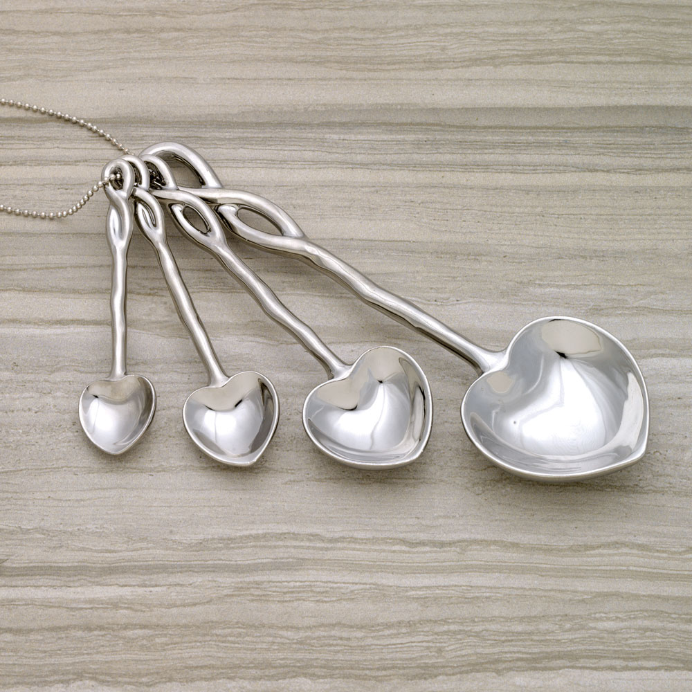 Heart Measuring Spoons Set of 4 Bits and Pieces