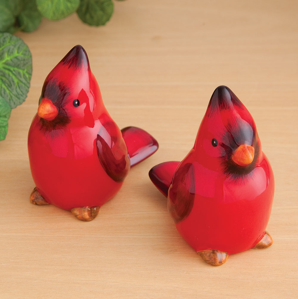 Cardinal Salt & Pepper Shakers Bits and Pieces