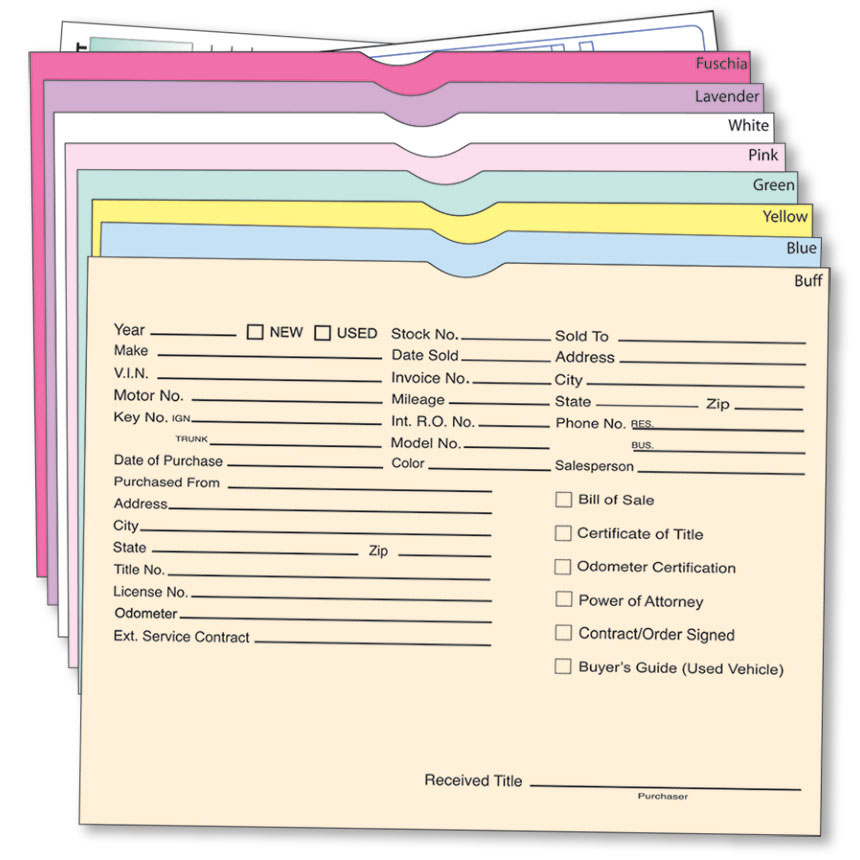 Vehicle Deal Jackets Car Dealership Supplies