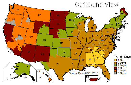 UPS Tariff Zone Chart International Destinations DocsLib